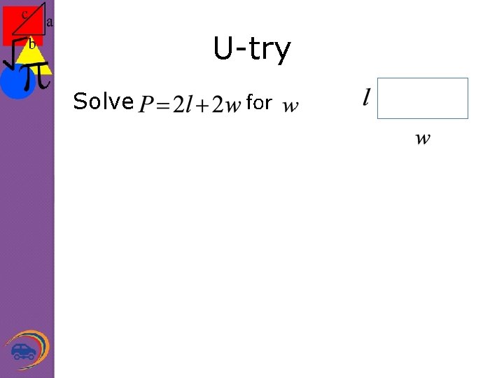 U-try Solve for 