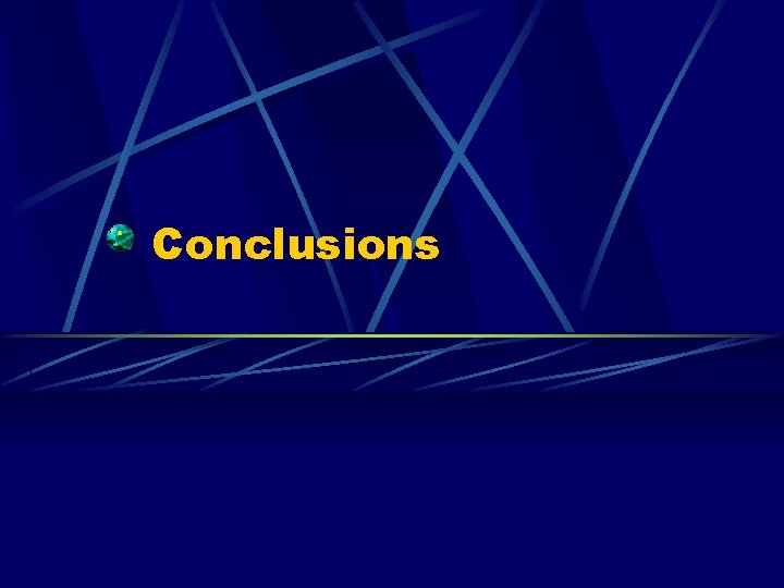 Conclusions 