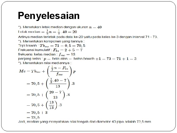 Penyelesaian 