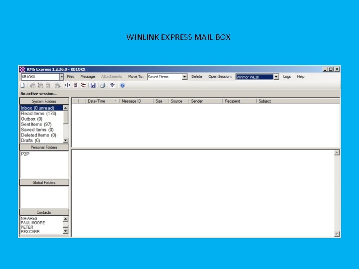 WINLINK EXPRESS MAIL BOX 