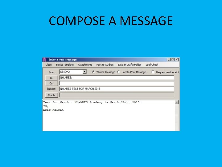 COMPOSE A MESSAGE 