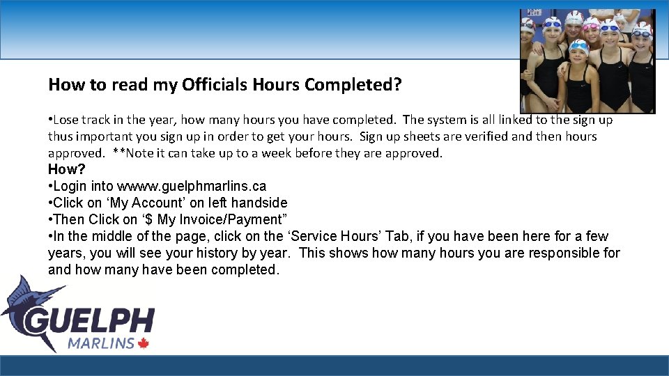 How to read my Officials Hours Completed? • Lose track in the year, how