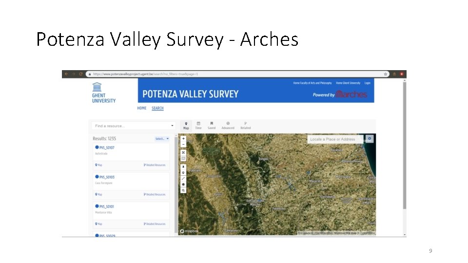 Potenza Valley Survey - Arches 9 