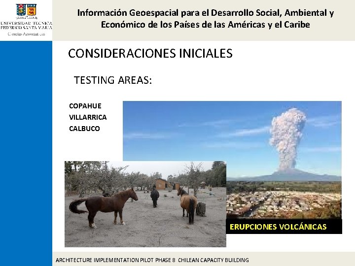 Información Geoespacial para el Desarrollo Social, Ambiental y Económico de los Países de las