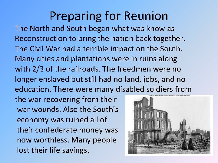 Rebuilding the Nation Chapter 16 Section 1 Key