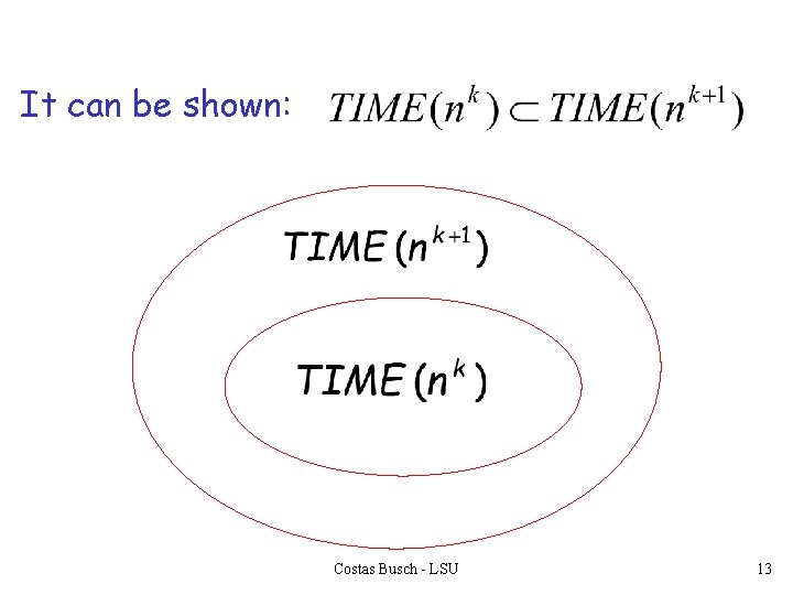 It can be shown: Costas Busch - LSU 13 