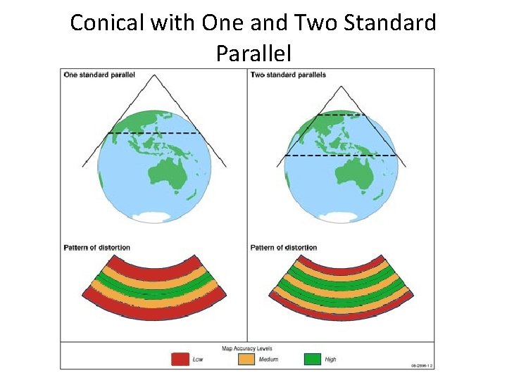 Conical with One and Two Standard Parallel 