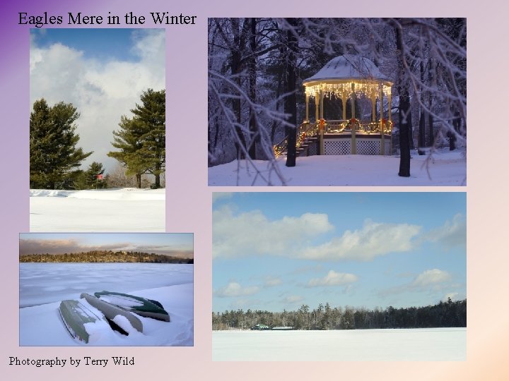 Eagles Mere in the Winter Photography by Terry Wild 