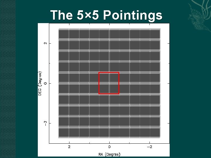 The 5× 5 Pointings 