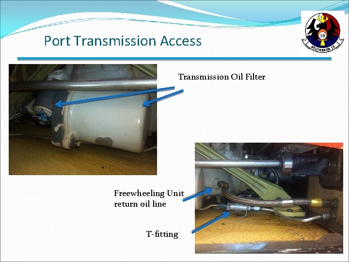 Port Transmission Access Transmission Oil Filter Freewheeling Unit return oil line T-fitting 