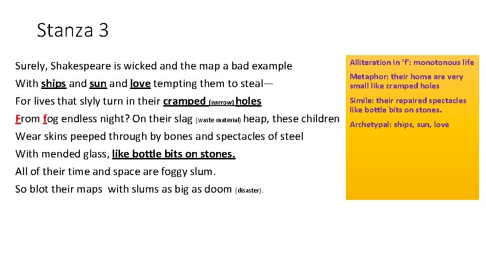 Stanza 3 Surely, Shakespeare is wicked and the map a bad example With ships