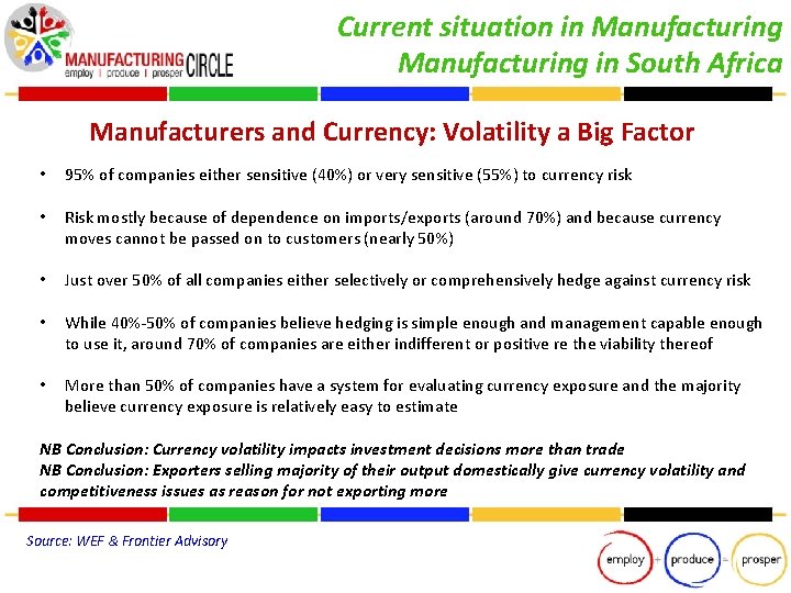 Current situation in Manufacturing in South Africa Manufacturers and Currency: Volatility a Big Factor
