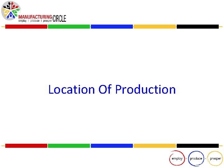 Location Of Production 26 