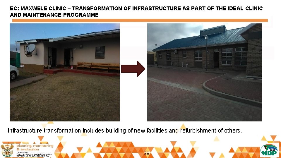 EC: MAXWELE CLINIC – TRANSFORMATION OF INFRASTRUCTURE AS PART OF THE IDEAL CLINIC AND