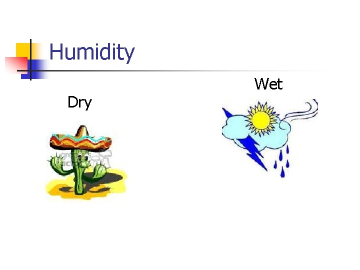 Humidity Dry Wet 