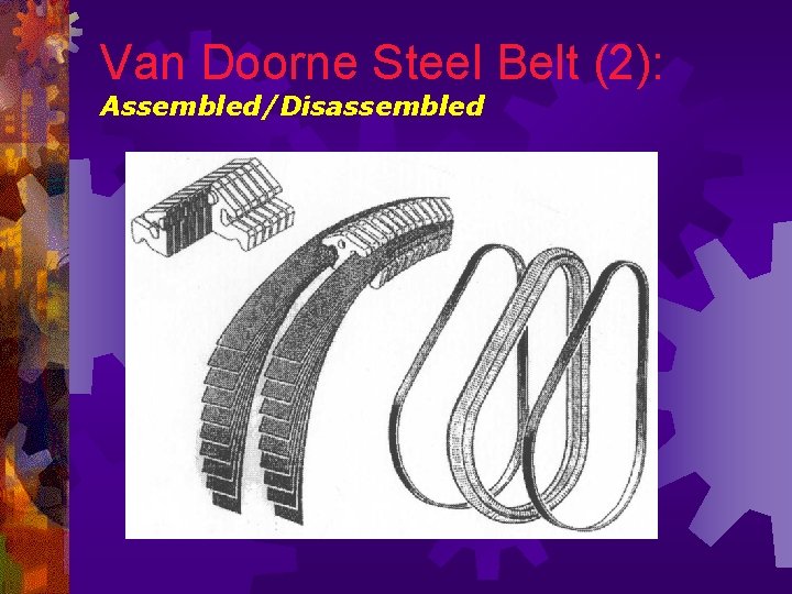 Van Doorne Steel Belt (2): Assembled/Disassembled 