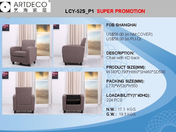 LCY-52 S_P 1 SUPER PROMOTION FOB SHANGHAI US$56. 00 (in NM COVER) US$58. 00