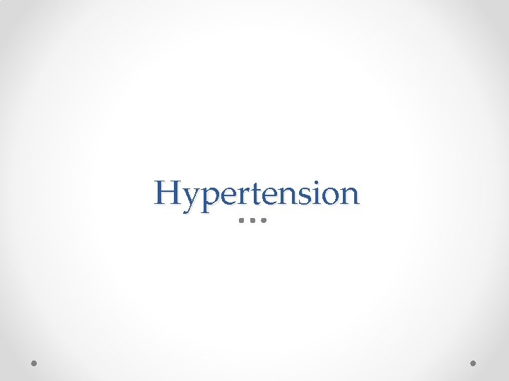 Hypertension 