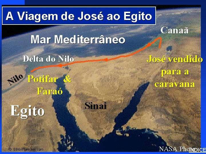 A Viagem de José ao Egito Mar Mediterrâneo Click to add text Delta do