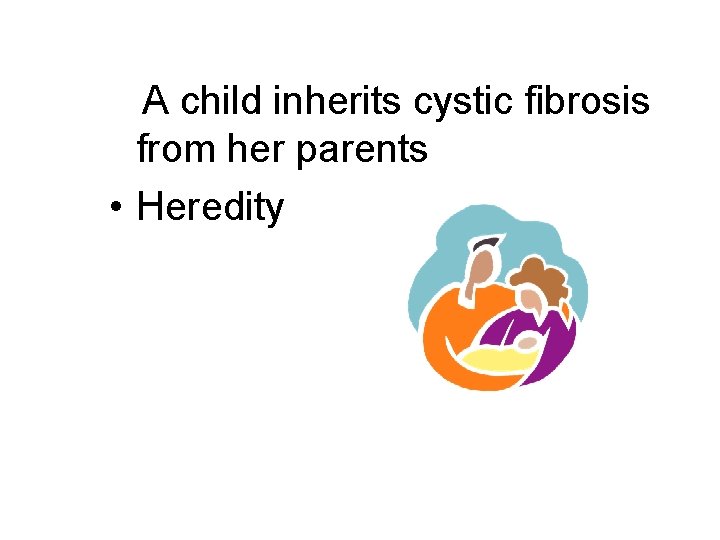 A child inherits cystic fibrosis from her parents • Heredity 