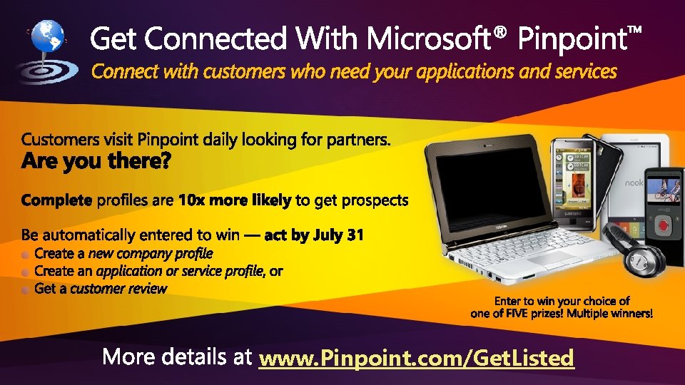 www. Pinpoint. com/Get. Listed www. Pinpoint. com/Get. Listed