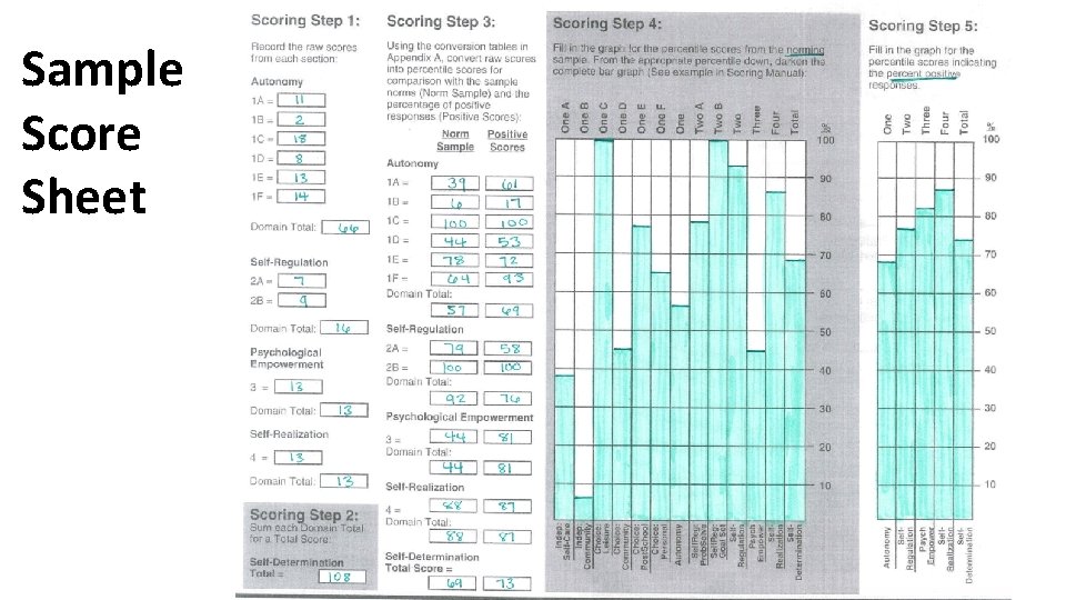 Sample Score Sheet 