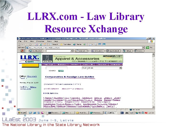 LLRX. com - Law Library Resource Xchange 