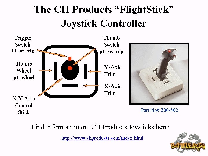The CH Products “Flight. Stick” Joystick Controller Trigger Switch Thumb Switch P 1_sw_trig p