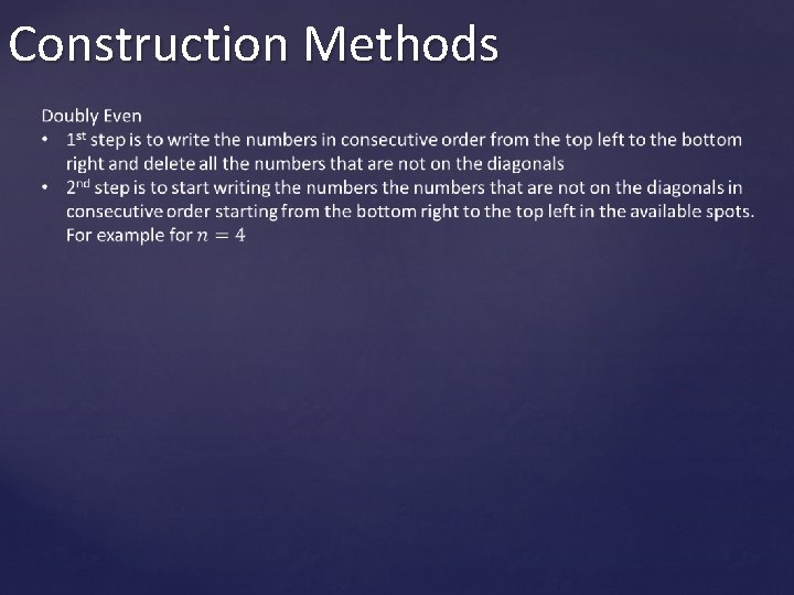 Construction Methods 