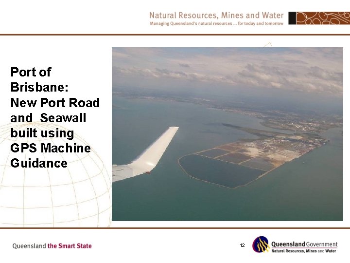 Port of Brisbane: New Port Road and Seawall built using GPS Machine Guidance 12