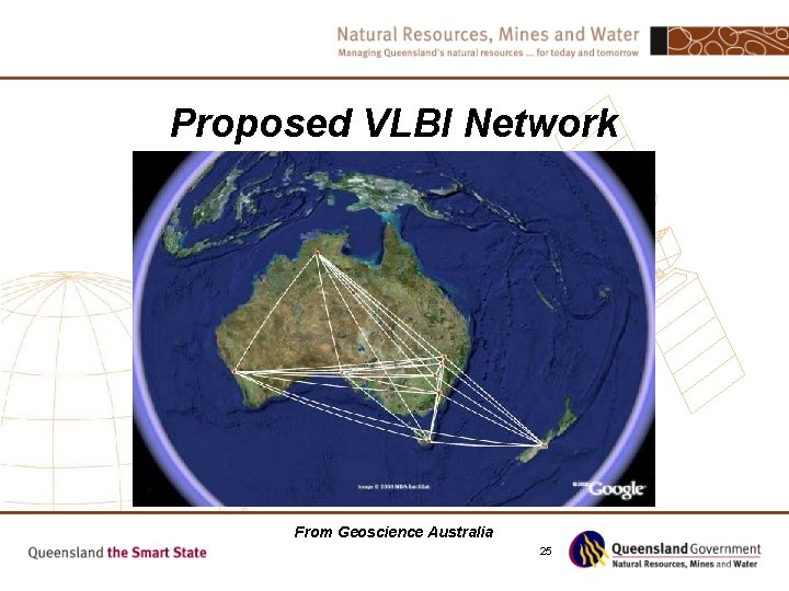 Proposed VLBI Network From Geoscience Australia 25 