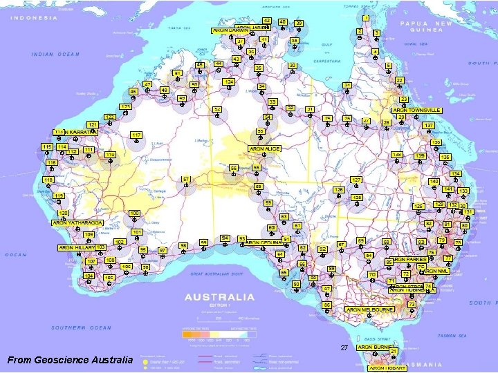 27 From Geoscience Australia 