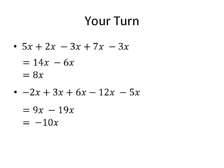 Your Turn • 