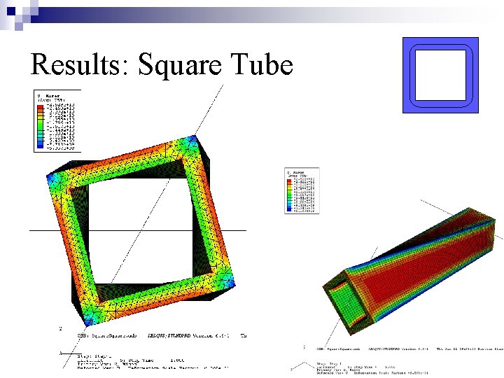 Results: Square Tube 