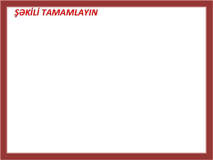 ŞƏKİLİ TAMAMLAYIN ? ? 