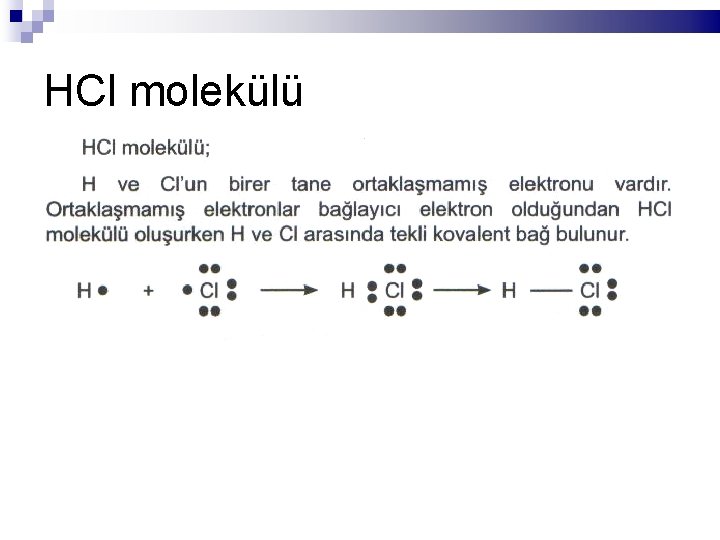 HCl molekülü 