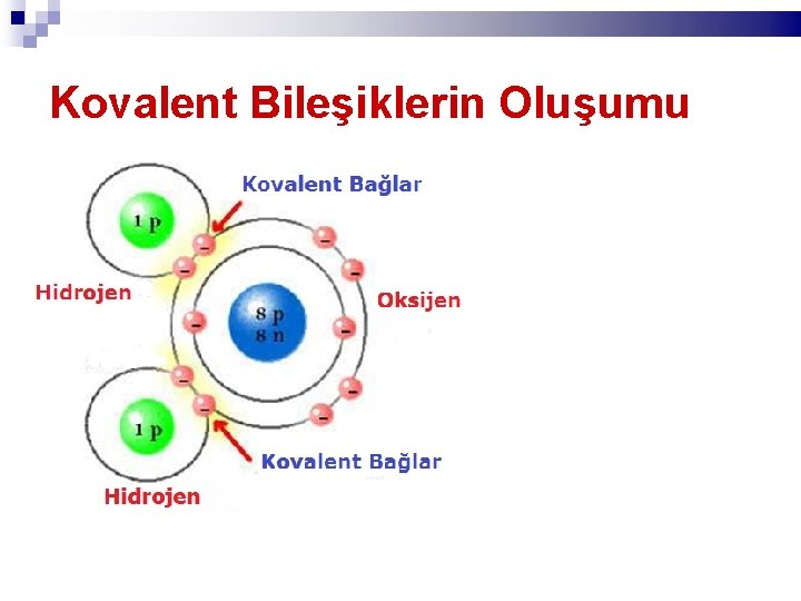 Kovalent Bileşiklerin Oluşumu 