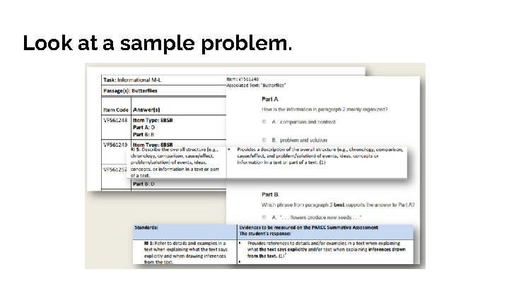 Look at a sample problem. 