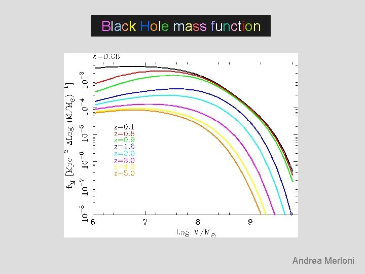 Black Hole mass function Andrea Merloni 