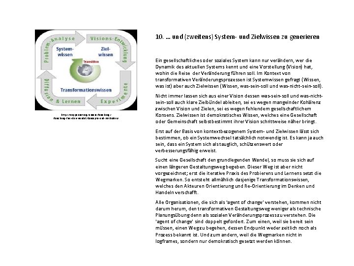 10. … und (zweitens) System- und Zielwissen zu generieren Ein gesellschaftliches oder soziales System