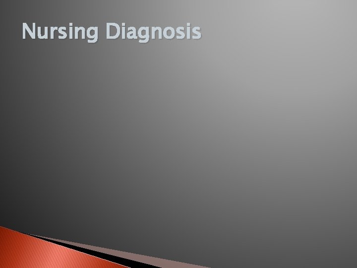 Nursing Diagnosis 