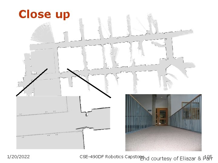 Close up 1/20/2022 CSE-490 DF Robotics Capstone 105 End courtesy of Eliazar & Parr