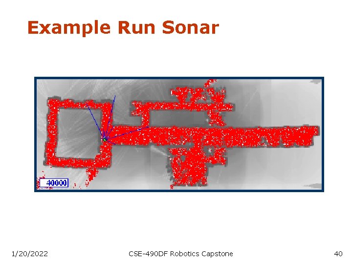 Example Run Sonar 1/20/2022 CSE-490 DF Robotics Capstone 40 