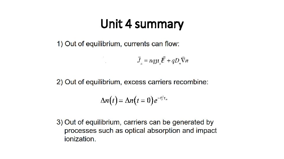 Unit 4 summary 