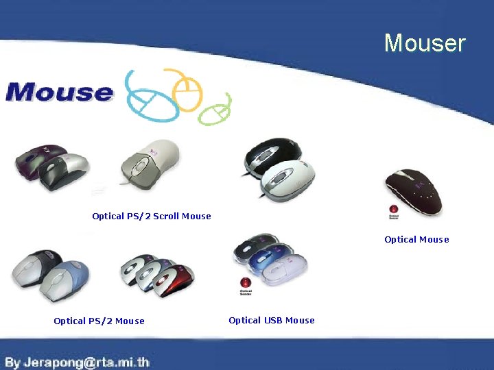 Mouser Optical PS/2 Scroll Mouse Optical PS/2 Mouse Optical USB Mouse 