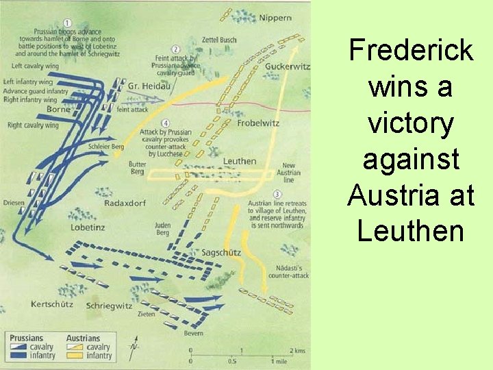 Frederick wins a victory against Austria at Leuthen 