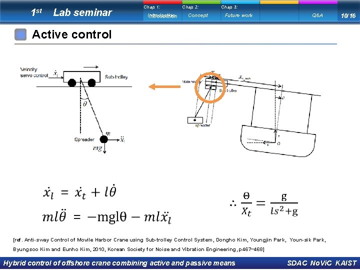 1 st Lab seminar Chap 1: Introduction Chap 2: Concept Chap 3: Future work