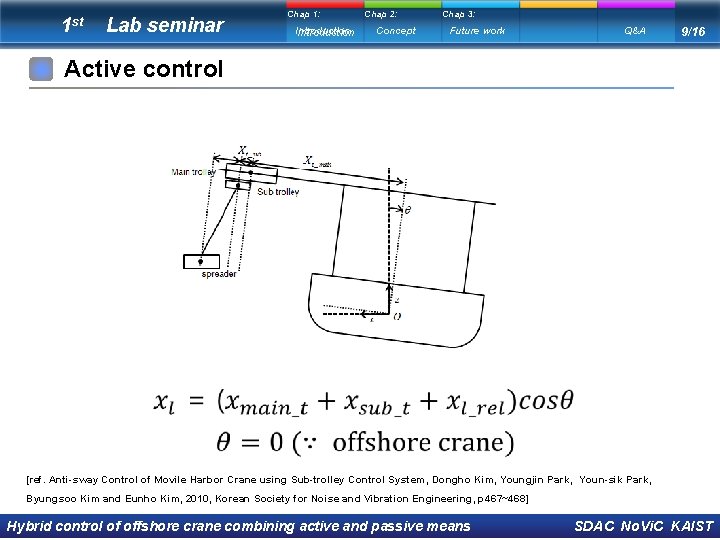 1 st Lab seminar Chap 1: Introduction Chap 2: Concept Chap 3: Future work