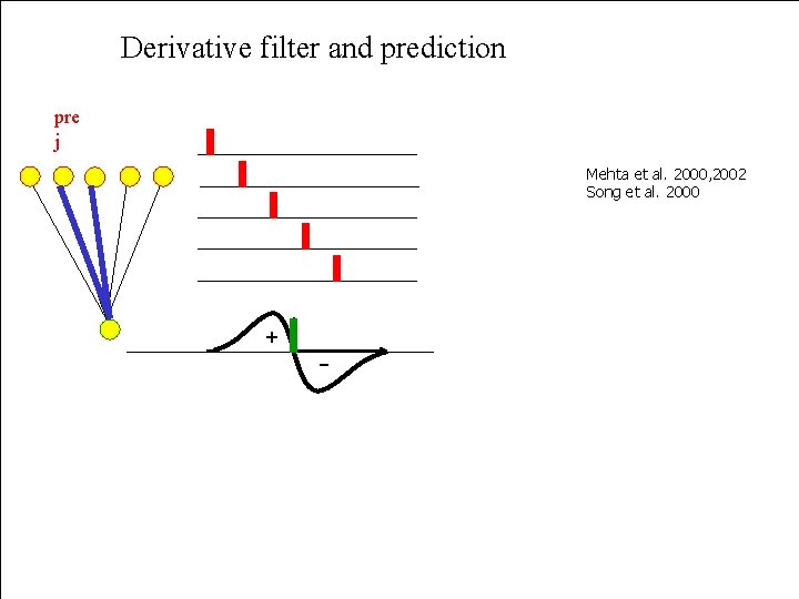 Derivative filter and prediction pre j Mehta et al. 2000, 2002 Song et al.