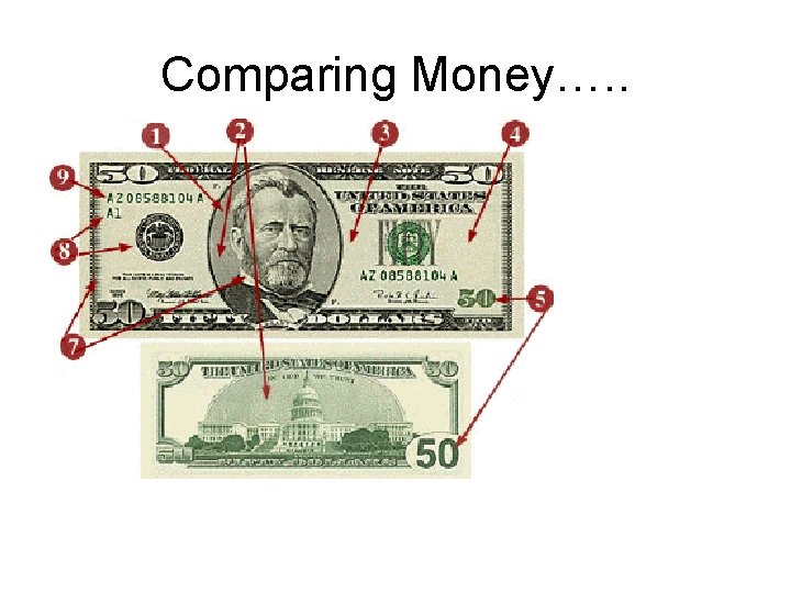 Comparing Money…. . 